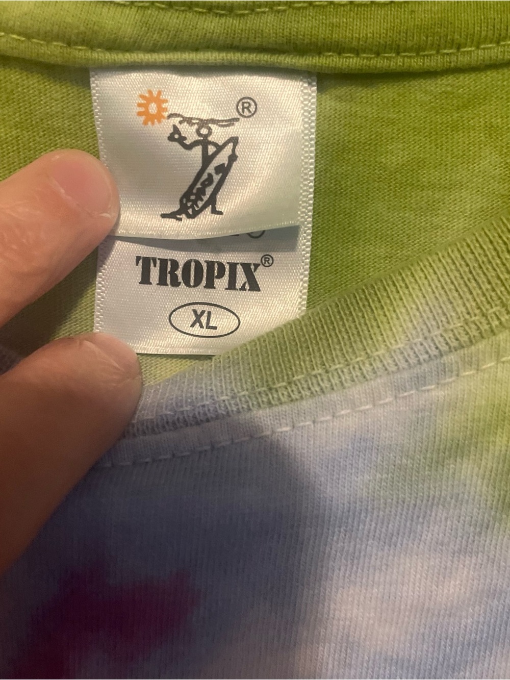 Tropix Tie-Dye 'Jamaica One Love' Palm Tree t-shirt women’s xl beach cruise - Picture 4 of 4